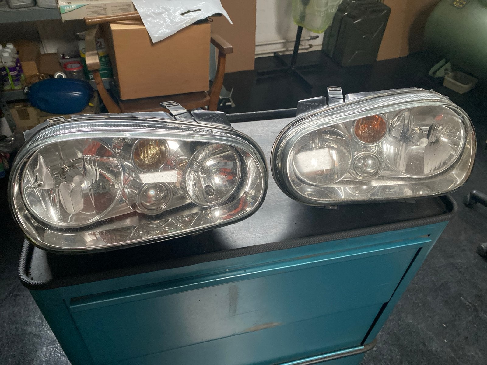 Koplampen Volkswagen Golf 4 - Lichte beschadiging, Auto-onderdelen, Ophalen of Verzenden, Gebruikt, Volkswagen