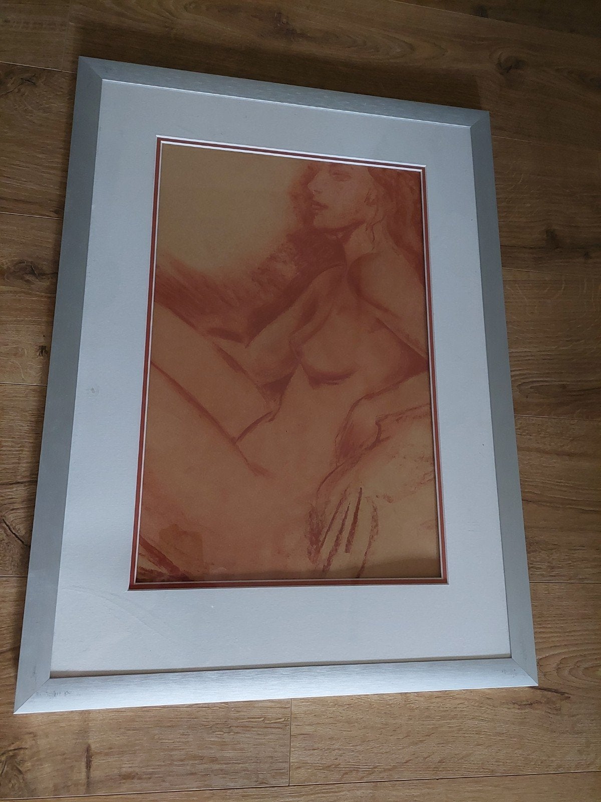 Grote oude tekening vrouwelijk naakt van Henk Groen, Antiek en Kunst, Ophalen, Tekening, Origineel
