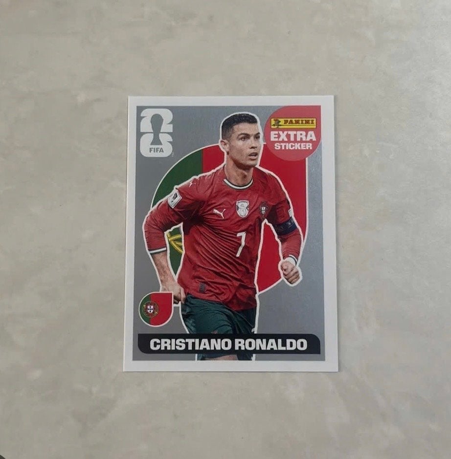 Panini Extra Sticker Cristiano Ronaldo FIFA, Ophalen, Zo goed als nieuw, Sport