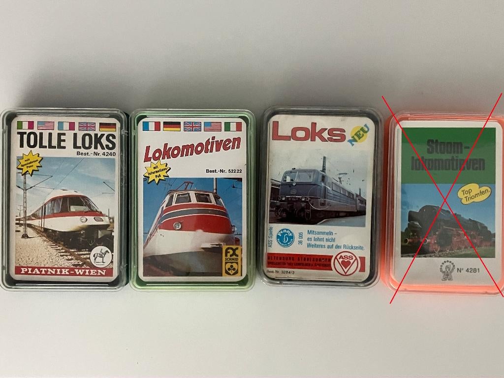 Treinen en locomotieven kwartetspellen, Drie of vier spelers, Ophalen of Verzenden, Nieuw, Onbekend