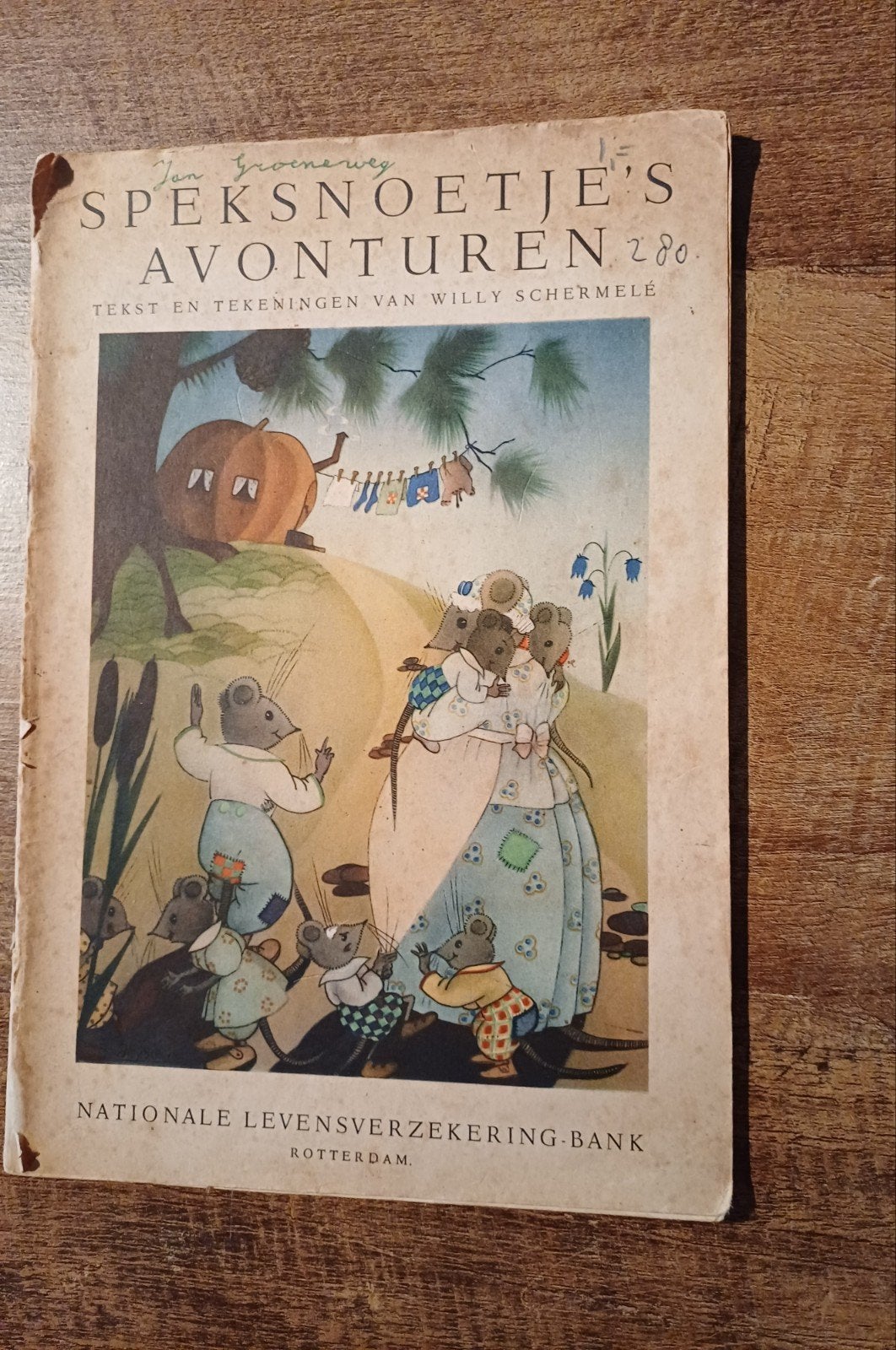 Speksnoetje's Avonturen - Willy Schermelé (1940s), Gelezen, Willy Schermelé, Ophalen of Verzenden, Gouden boekje