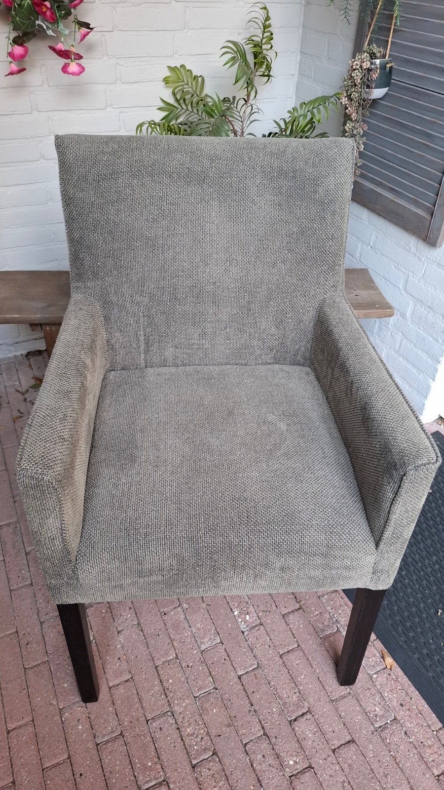 4 Mooie Eethoek stoelen - Kleur Grijs/Groen  Z.G.A.N., Ophalen, Overige kleuren, Zo goed als nieuw, Vier