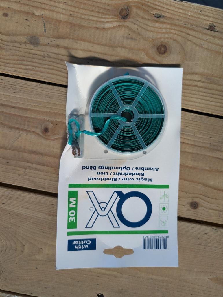 Binddraad voor planten - 30 meter met snijder, Ophalen, Overige soorten