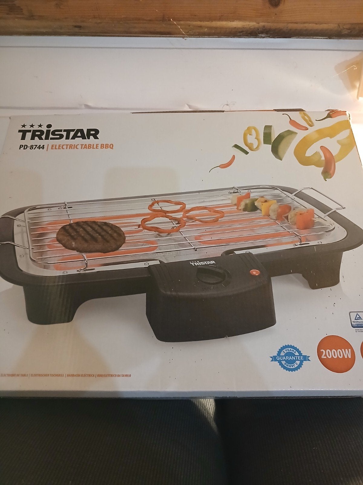 Tristar PD-8744 Elektrische Tafel BBQ 2000W, Ophalen