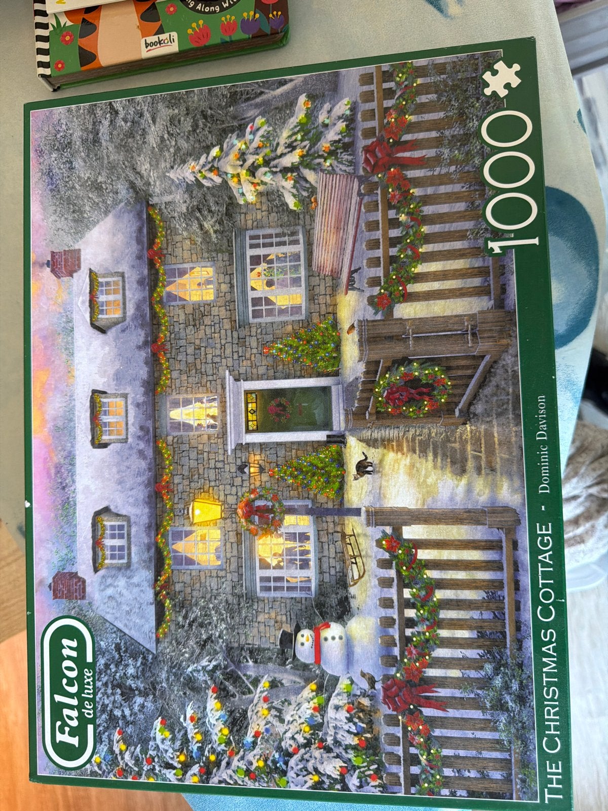 Falcon de luxe The Christmas Cottage 1000 stukjes legpuzzel, Ophalen of Verzenden, 500 t/m 1500 stukjes, Gebruikt, Legpuzzel