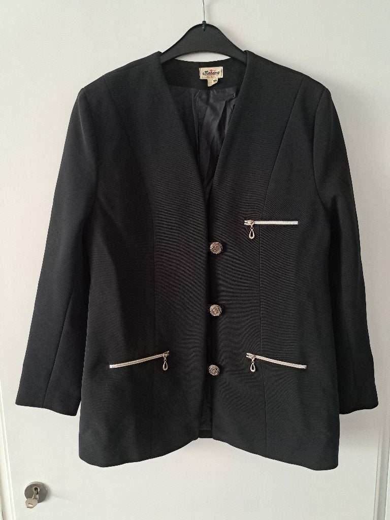 Damesblazer 44, Kostuum of Pak, Zwart, Maat 42/44 (L), Ophalen of Verzenden