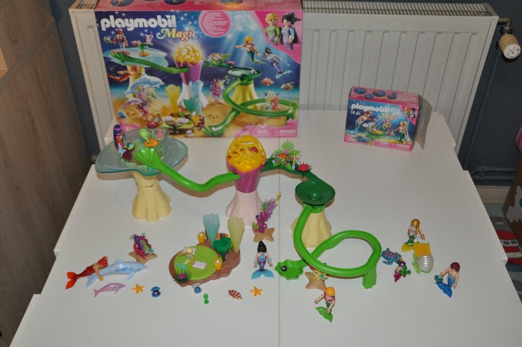 Playmobil 70094 Koraalpaviljoen + 70100 Meerminnenfamilie, Ophalen, Zo goed als nieuw