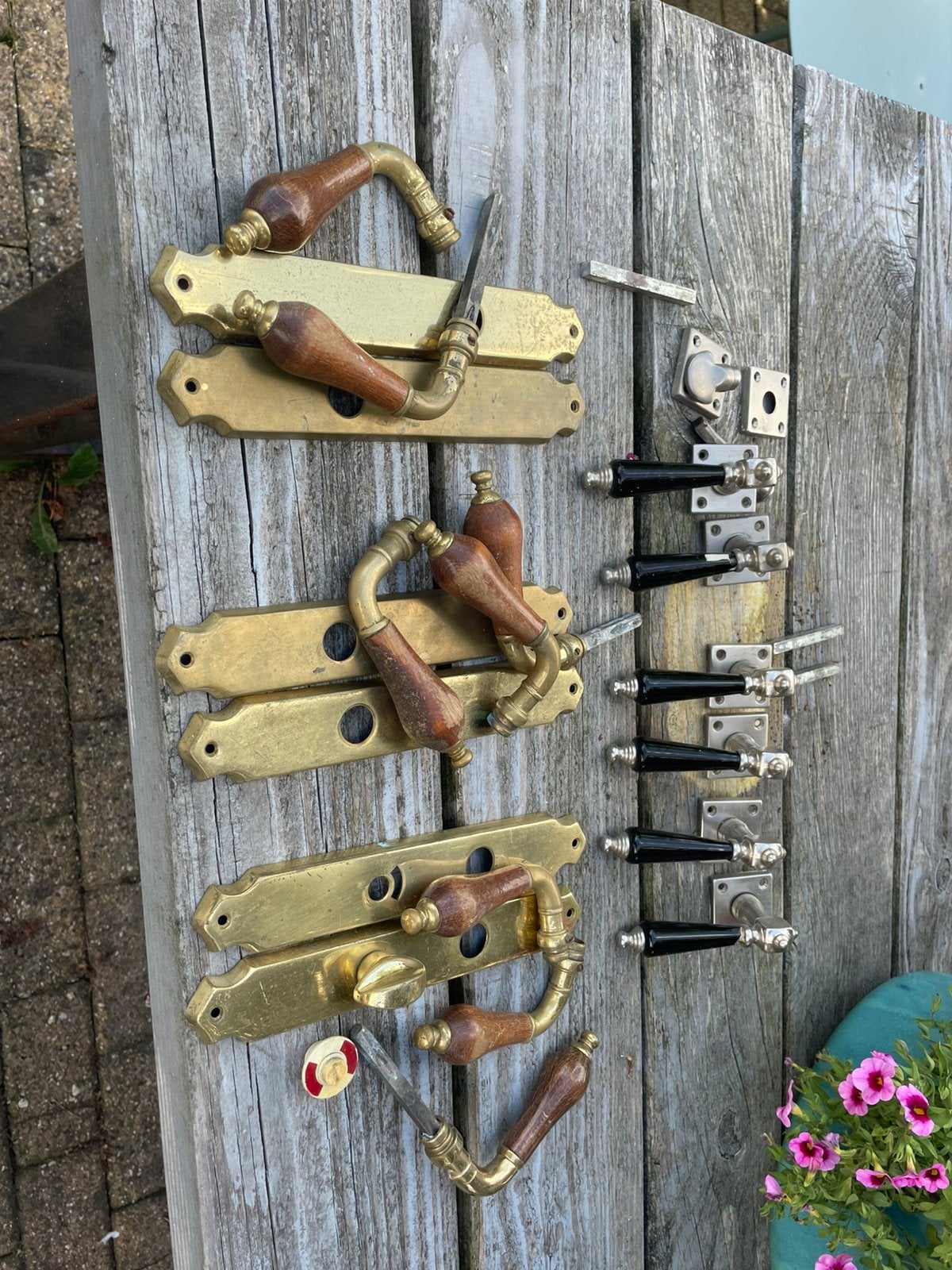 Deurklinken, Doe-het-zelf en Verbouw, Hang- en Sluitwerk, Ophalen, Gebruikt, Koper of Messing, Klink of Kruk