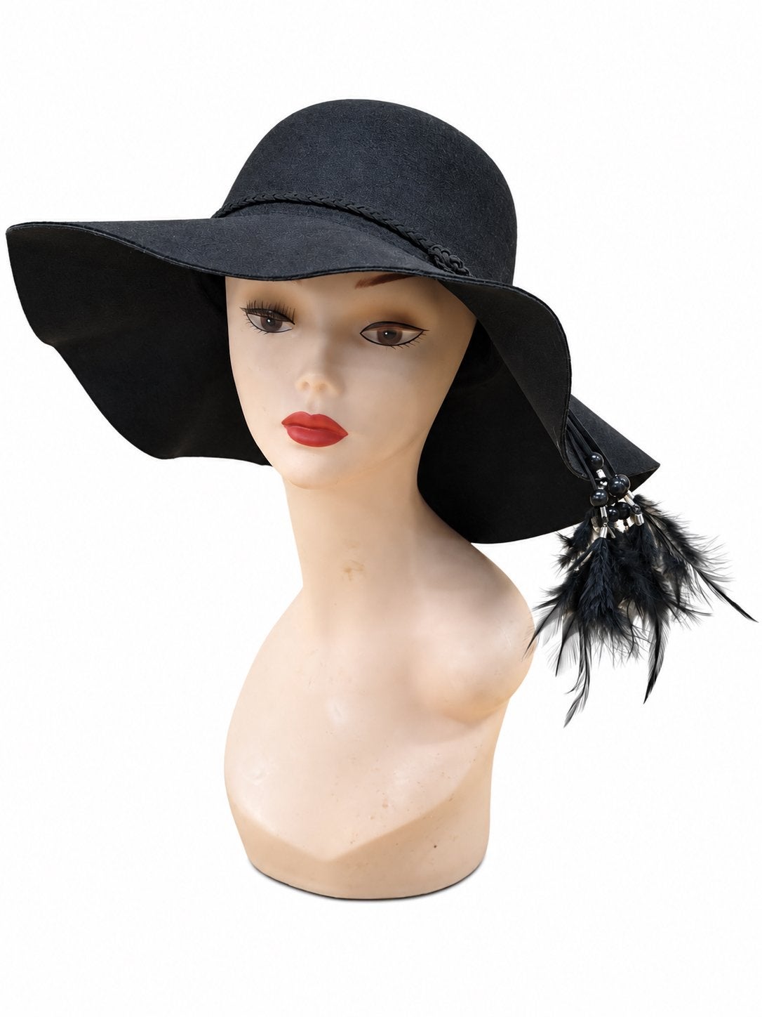 Partij van 14 Dames Flaphoeden met Brede Rand in 4 Kleuren, Ophalen of Verzenden, Nieuw, One size fits all, Hoed