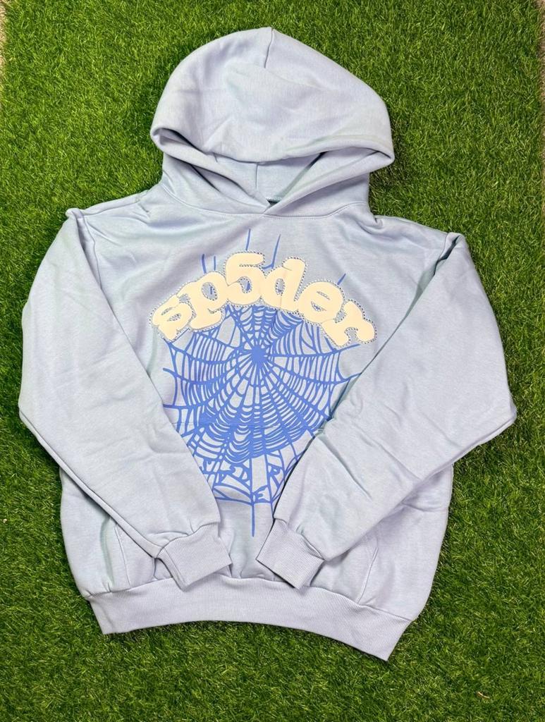 Sp5der Sky Blue Hoodie - Zeldzaam en Stijlvol, Verzenden, Nieuw, Overige maten, Blauw