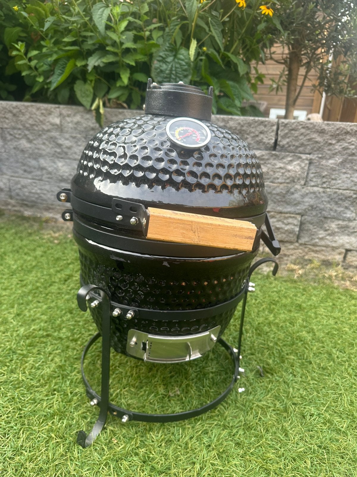 Mini kamado te koop, Tuin en Terras, Houtskoolbarbecues, Ophalen, Nieuw, Met accessoires