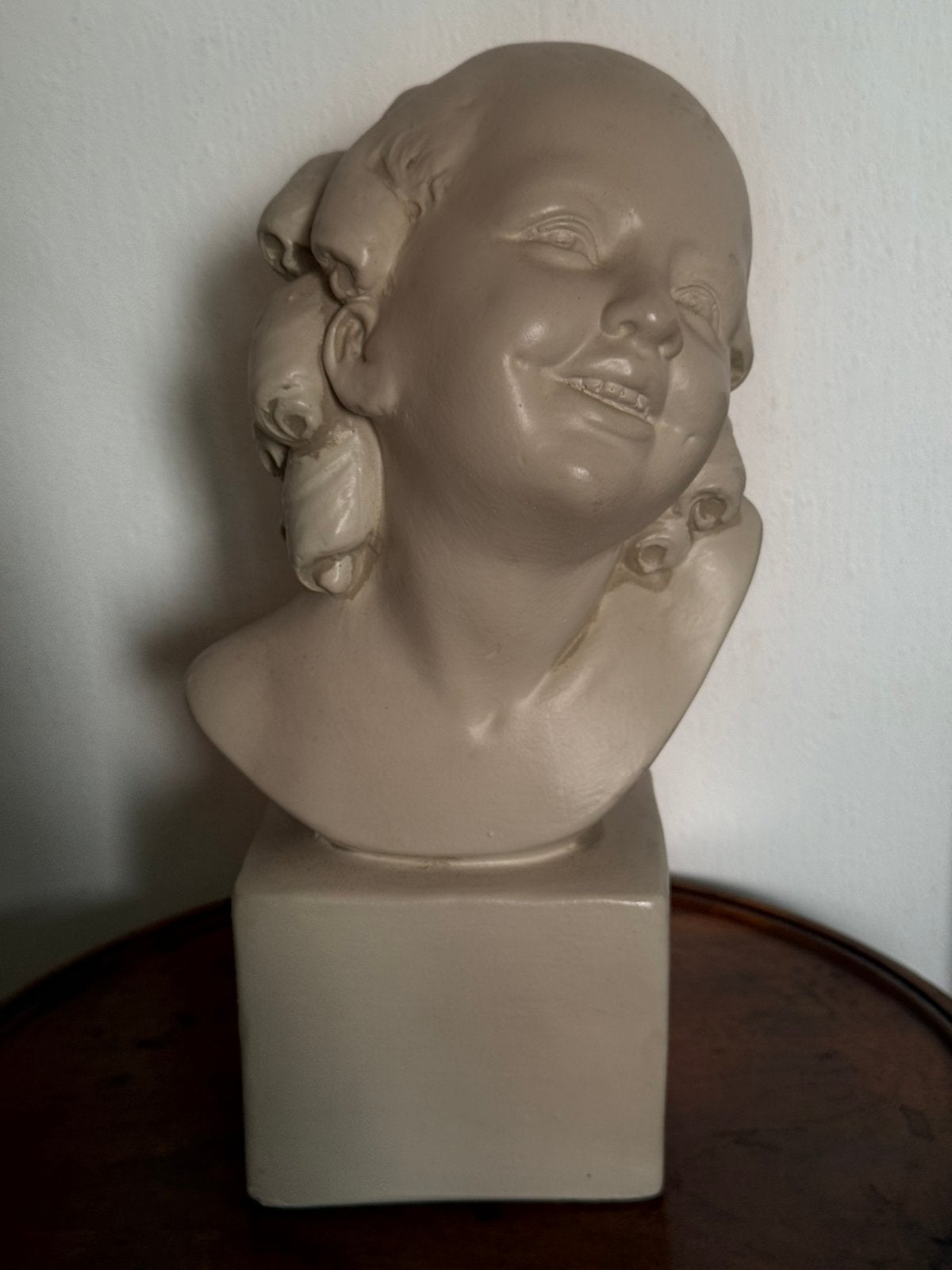 Art deco buste lachend meisje (1929), Ophalen of Verzenden