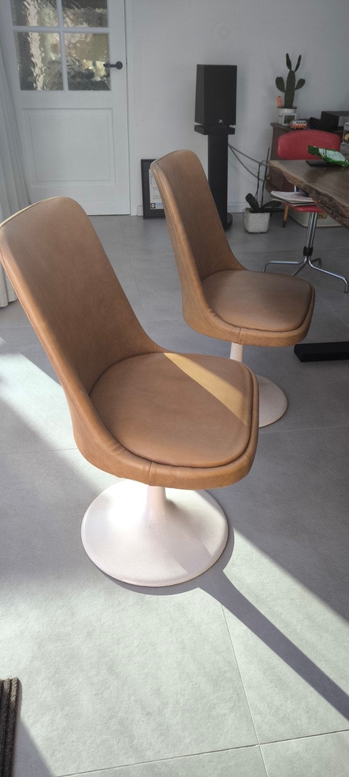 4 vintage Artifort stoelen, Ophalen, Gebruikt, 75 tot 100 cm, 50 tot 75 cm