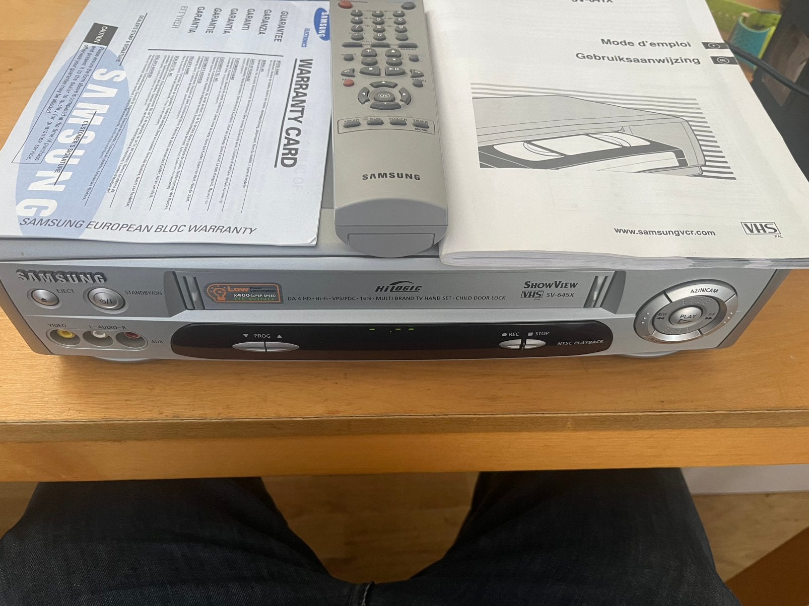 Samsung video recorder in doos speelt heel goed af., Verzenden, Zo goed als nieuw