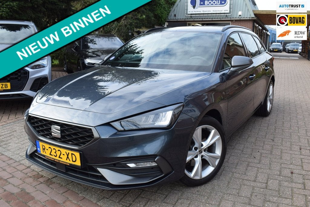 Seat Leon Sportstourer 1.5 eTSI FR Business Intense AUTOM/AD, 4 cilinders, Leon, Leder en Stof, Lichtsensor