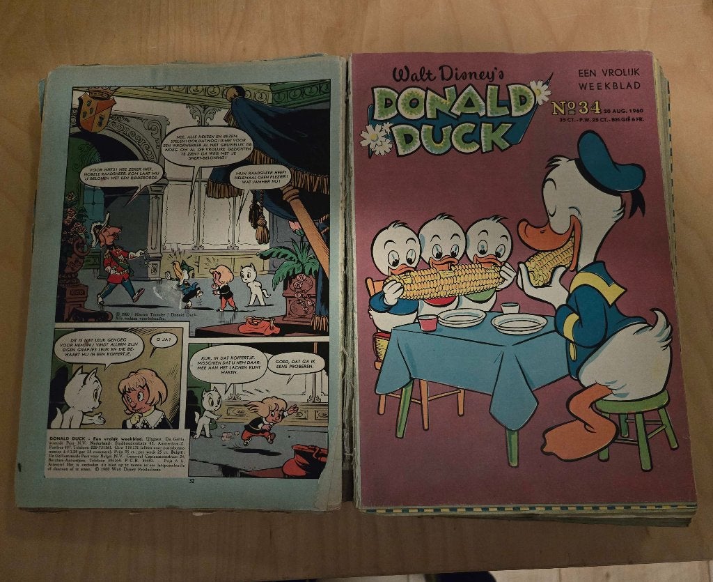 Donald Duck 1960 nr. 27 t/m 53 (ingebonden), Complete serie of reeks, Ophalen of Verzenden, Gelezen