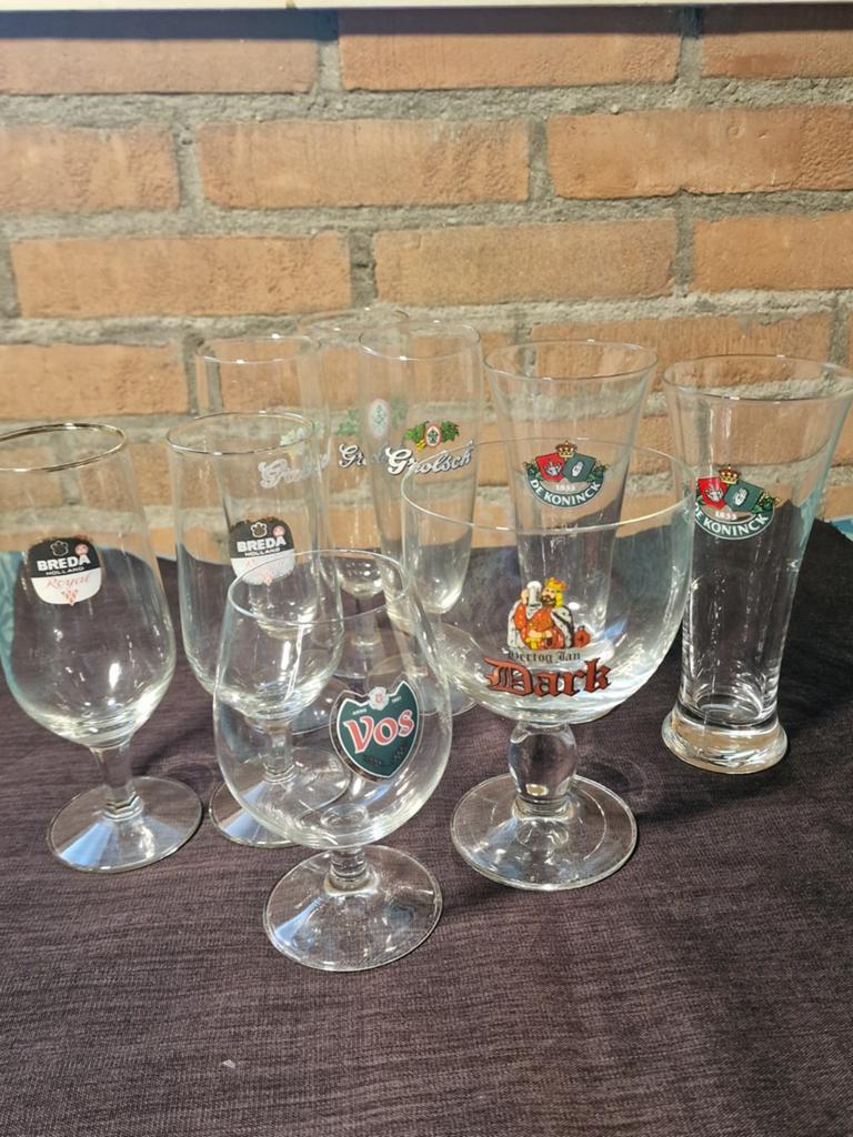 Diverse wijn en bierglazen, Ophalen of Verzenden