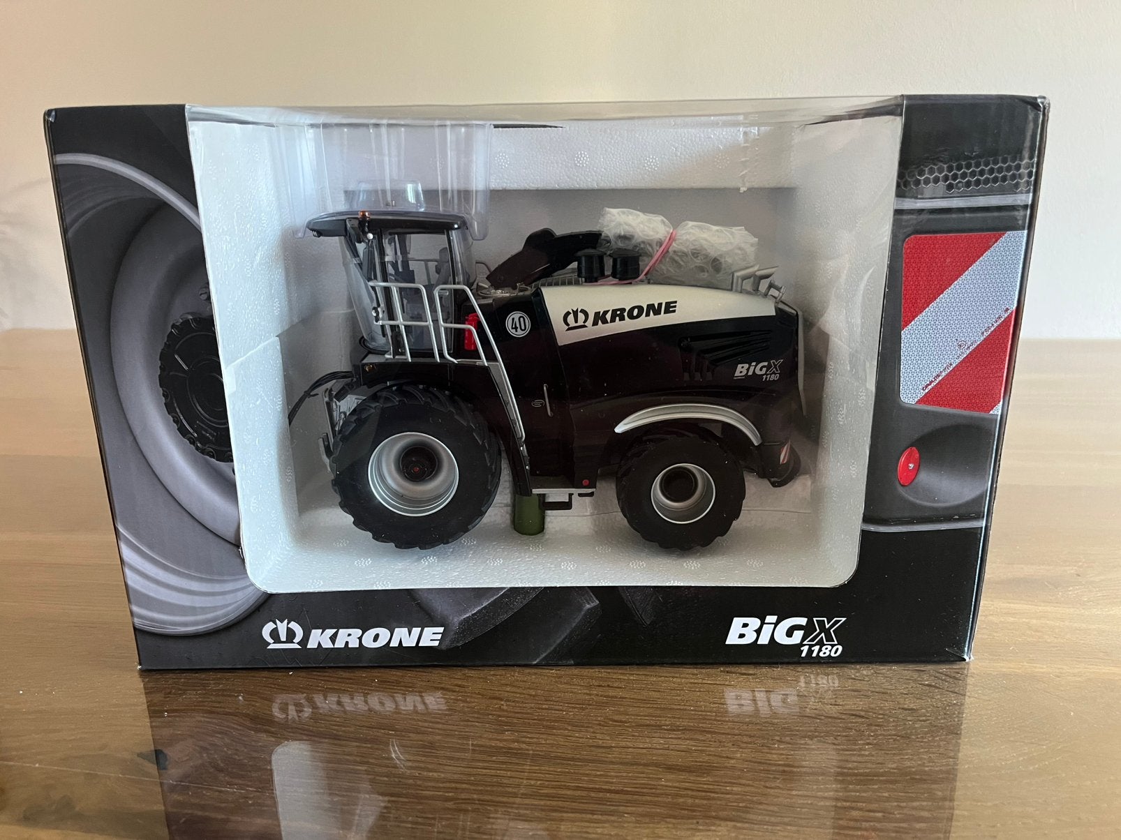 Krone BigX 1180 hakselaar Zwart Zilver uitvoering ROS Uniek, Hobby en Vrije tijd, Modelauto's | 1:32, Ophalen of Verzenden, Nieuw