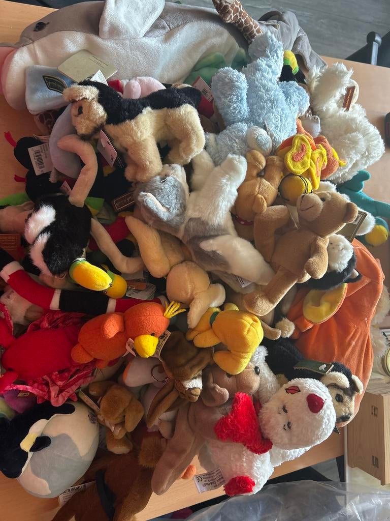 Grote zak met diverse nieuwe knuffels, Kinderen en Baby's, Speelgoed | Knuffels en Pluche, Anna Club Plush, Overige typen, Nieuw