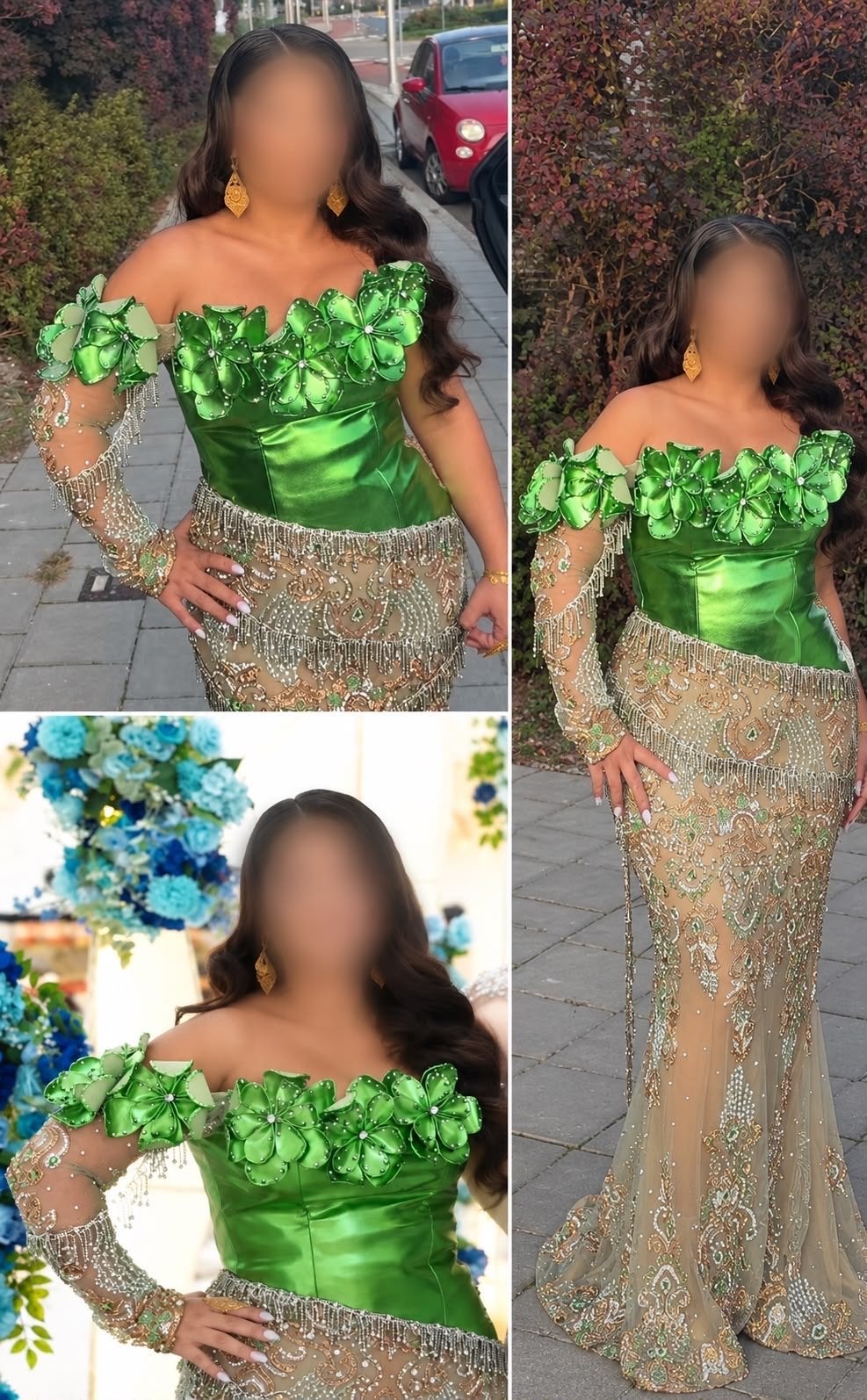 Blini model jurk - ELEGANT & UNIEK galajurk, Maat 38/40 (M), Ophalen of Verzenden, Zo goed als nieuw, Onder de knie
