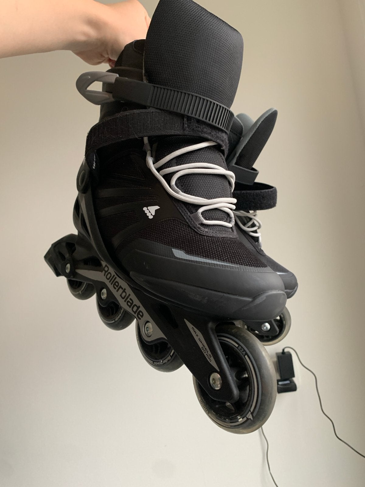 Rollerblade Zetrablade heren skeelers maat 43 - Zwart/Zilver, Sport en Fitness, Skeelers, Zo goed als nieuw, Inline skates 4 wielen