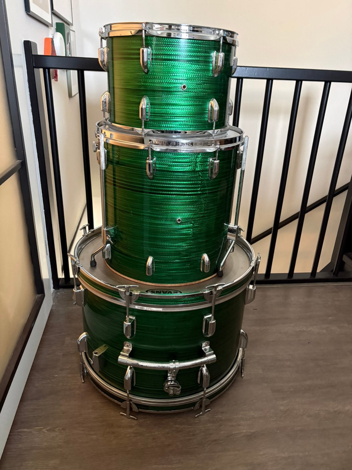 Japans jaren 70 setje 22,13,16 vintage drumstel, Ophalen, Gebruikt, Overige merken