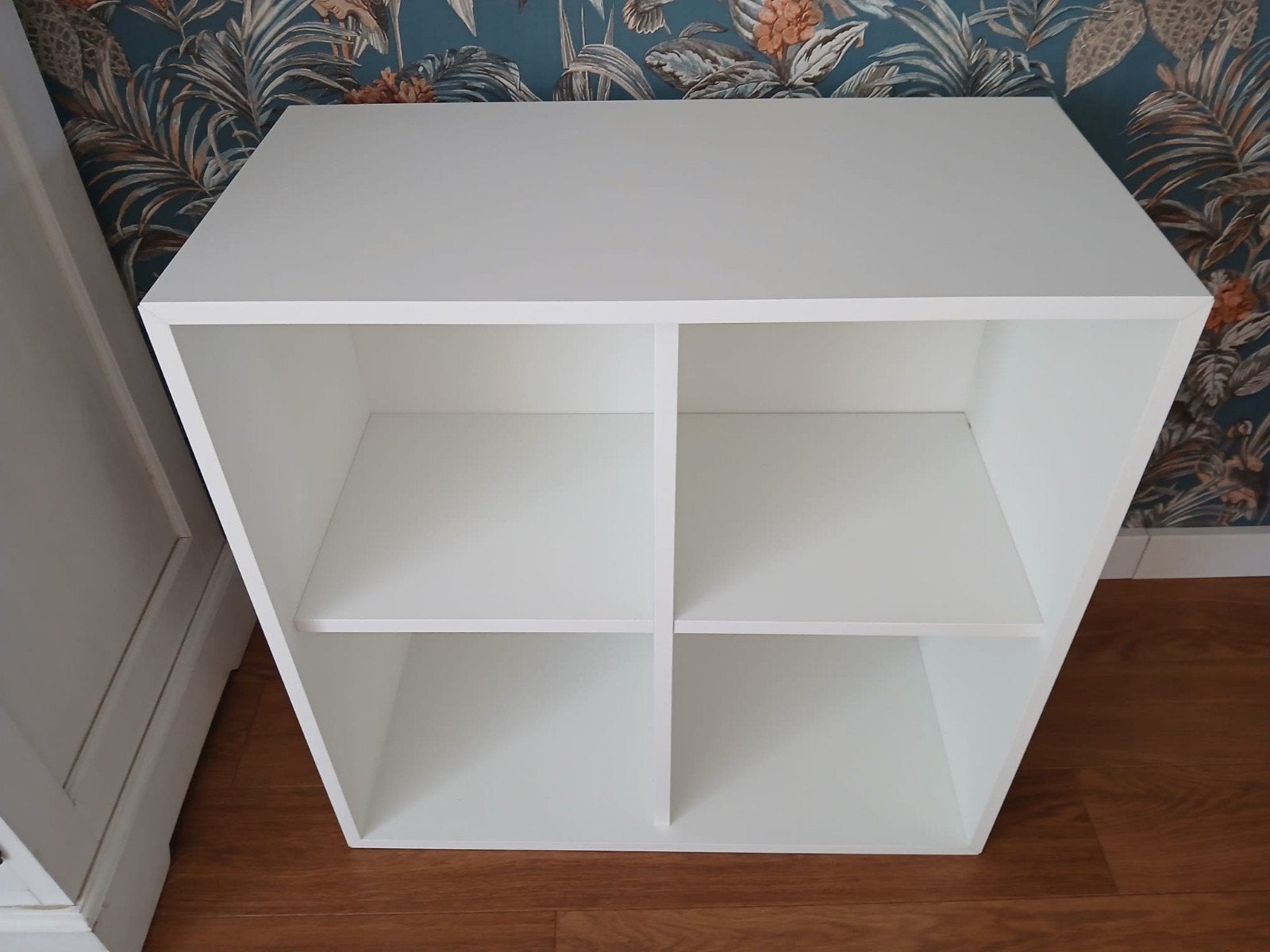 IKEA KALLAX Kast met 4 vakken - Wit, Gebruikt, Minder dan 100 cm, Modern, 25 tot 50 cm