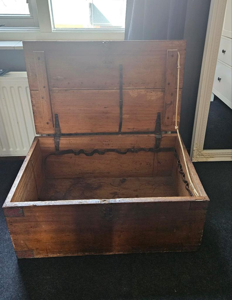Houten kist, Ophalen, Minder dan 50 cm, Gebruikt, 50 tot 100 cm