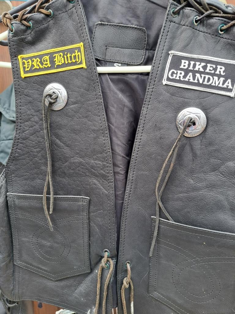 Leer motor hesje maat xl, Ophalen, Jas