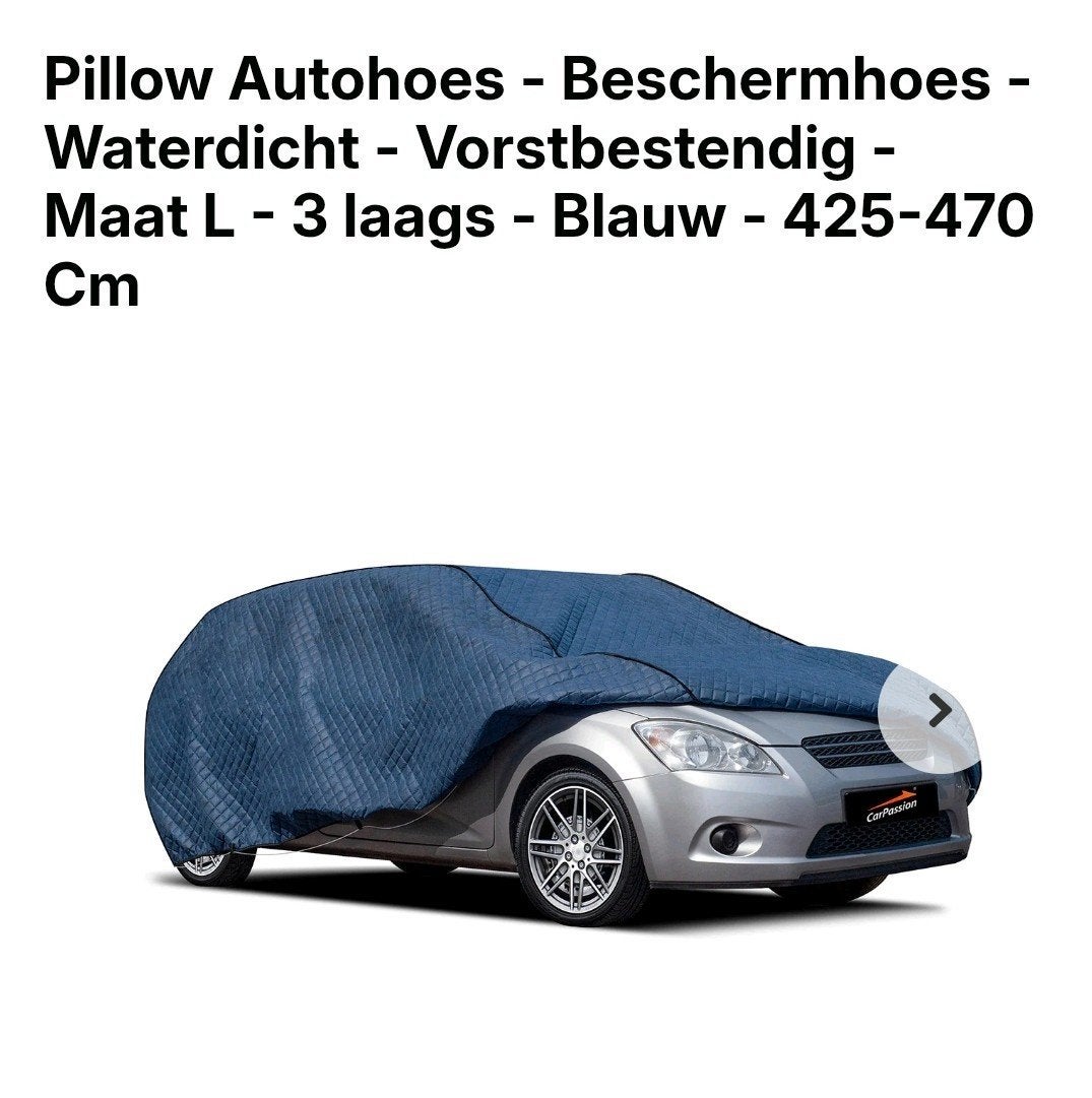 CarPassion Pilow Autohoes L - Waterdicht & Vorstbestendig, Auto diversen, Autohoezen, Verzenden, Nieuw, Universeel