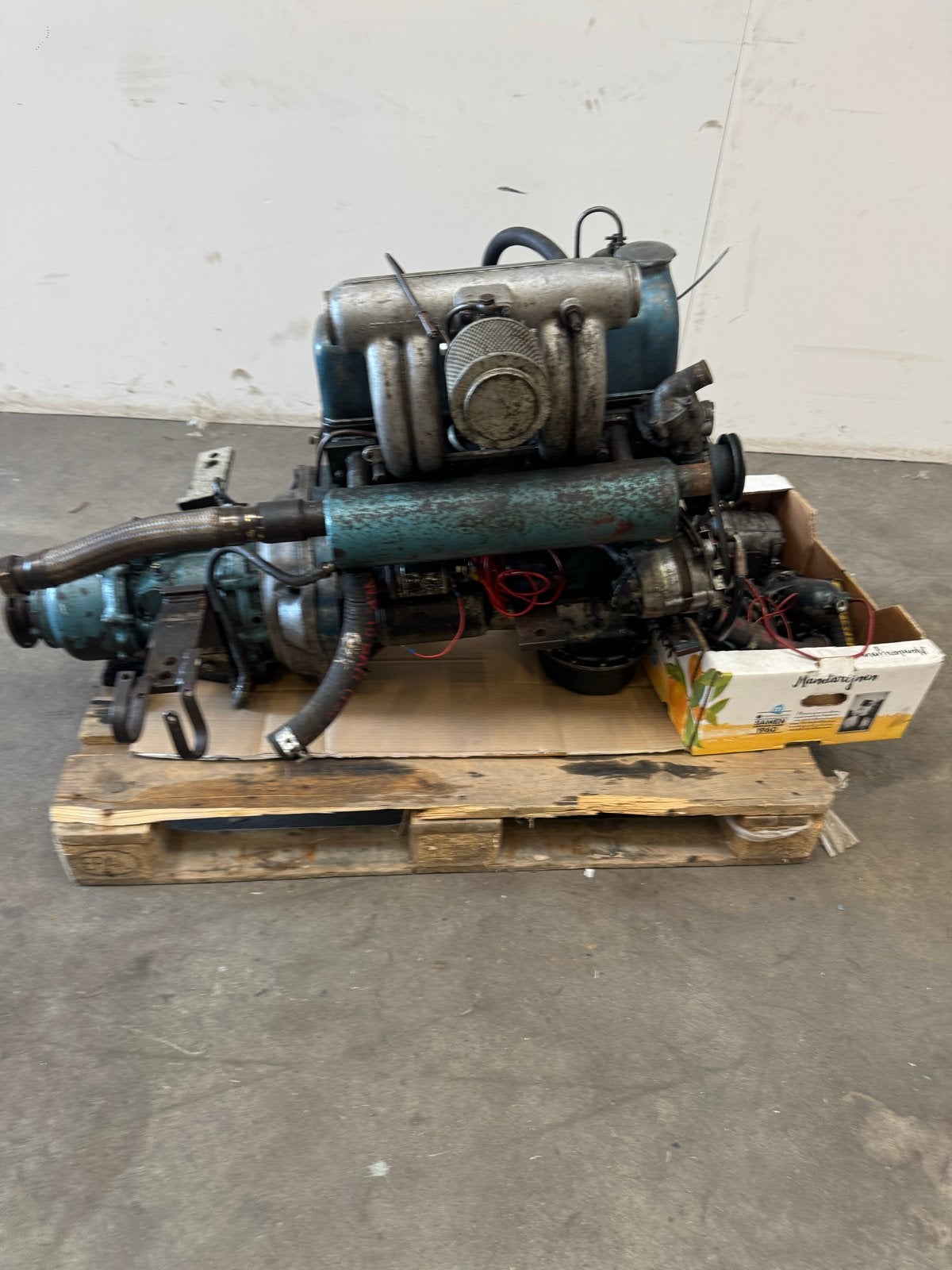 Gebruikte mercedes 4 cilinder motor met keerkoppeling, Watersport en Boten, Ophalen, Gebruikt, Diesel, 30 pk of meer