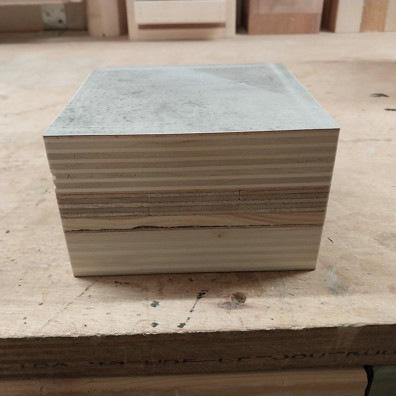 houten kubus, Ophalen, Gebruikt, Hout