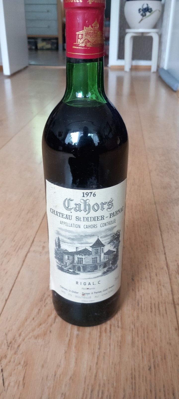 Château St Didier Parnac Cahors 1976 Rode Wijn, Gebruikt, Frankrijk, Ophalen of Verzenden, Rode wijn