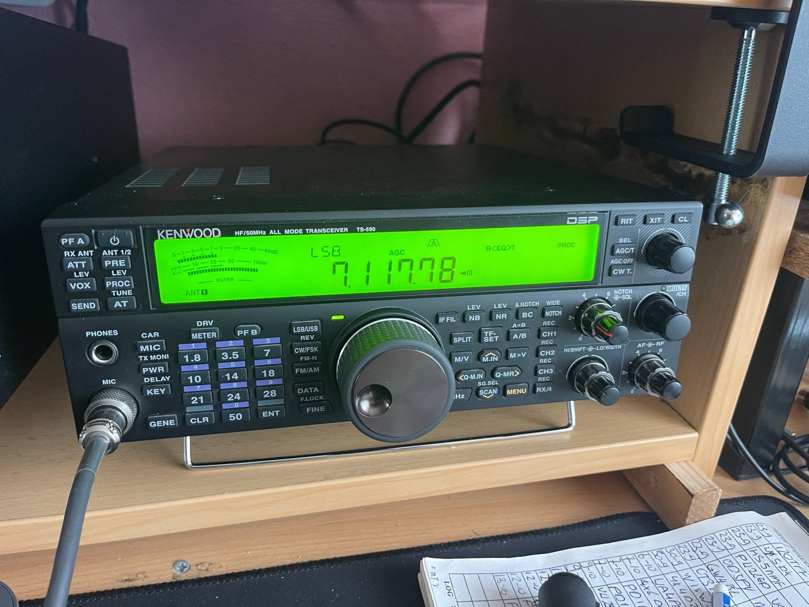 Kenwood TS-590S HF/50MHz Transceiver - Werkt niet buiten ama, Telecommunicatie, Zenders en Ontvangers, Ophalen, Gebruikt, Zender en Ontvanger