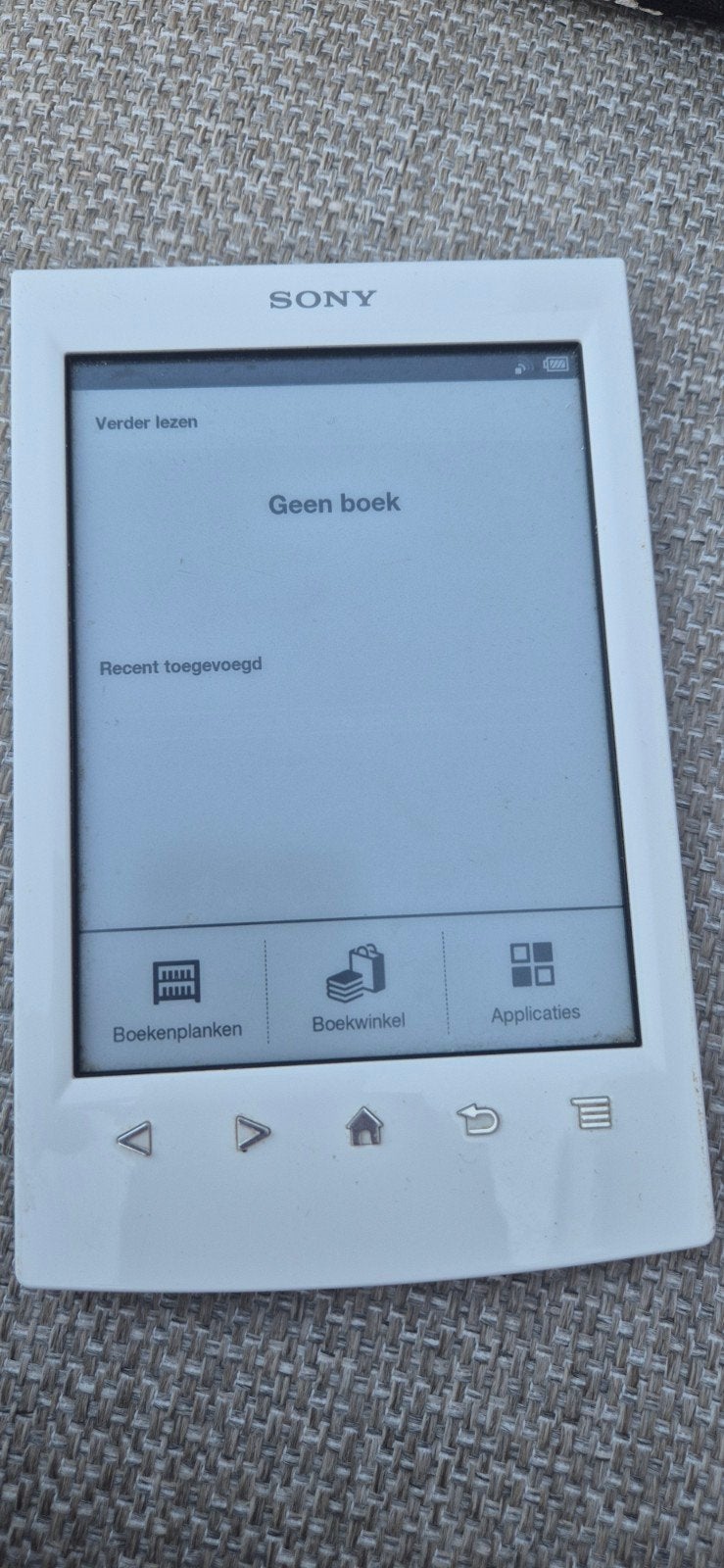 Sony Reader PRS-T2 E-reader met hoesje, Computers en Software, E-readers, Gebruikt, 6 inch of minder, Ophalen of Verzenden, Wi-Fi