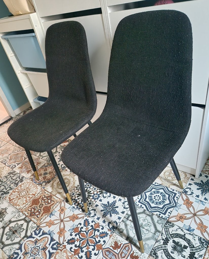 2 stoelen - GRATIS, Huis en Inrichting, Ophalen, Gebruikt, Grijs, Twee