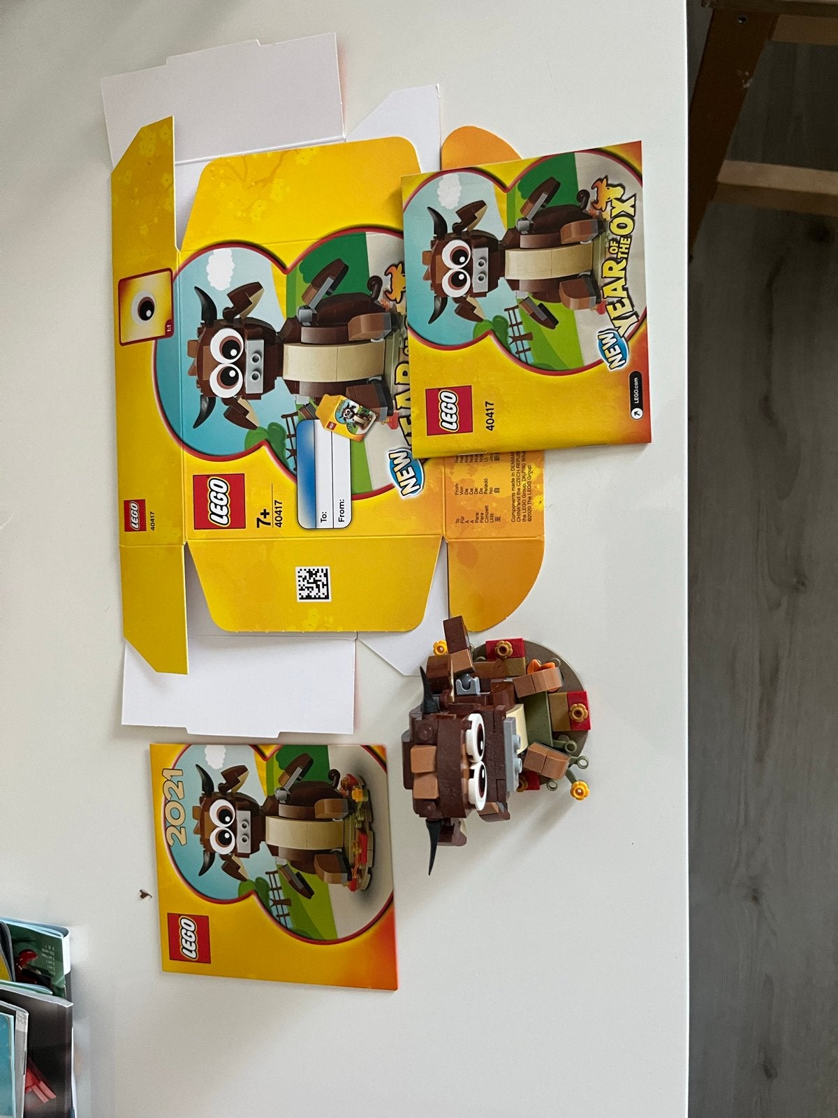 Lego 40417 Jaar van de Os - Compleet met doos en boekjes, Kinderen en Baby's, Ophalen of Verzenden, Zo goed als nieuw, Lego