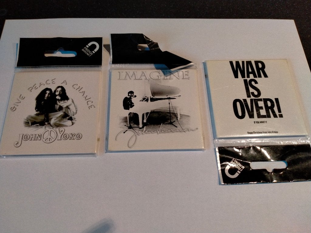 John Lennon the Beatles muziek koelkast magneet magneten, Verzamelen, Muziek, Artiesten en Beroemdheden, Ophalen of Verzenden