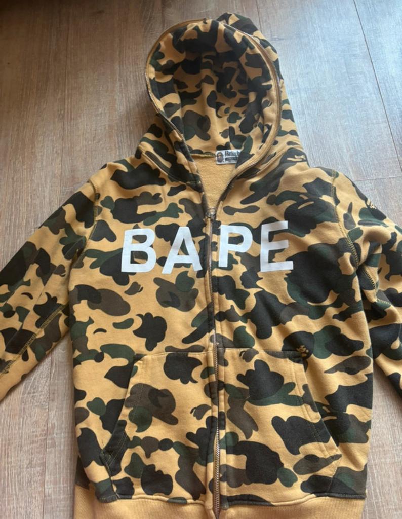 Bape hoodie camo, Ophalen of Verzenden, Gedragen, Maat 46 (S) of kleiner, Groen