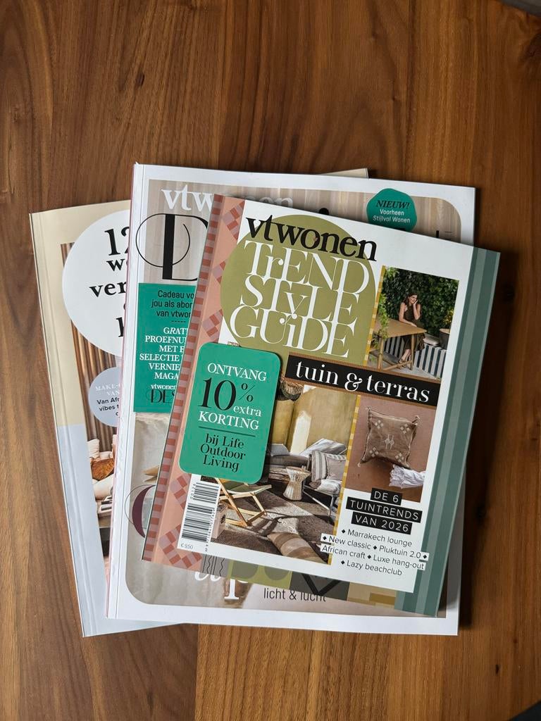 Bijlages bij VT Wonen Magazines - Set van 3, Ophalen of Verzenden, Nieuw, Overige typen