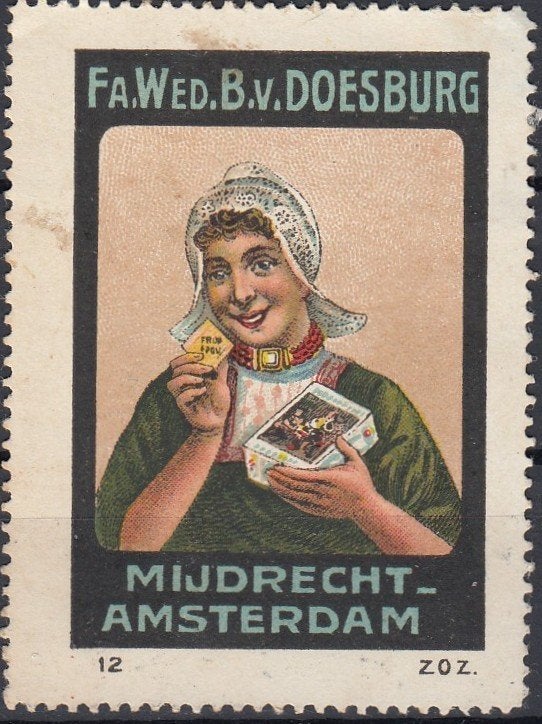 Nederland- Sluitzegel - 1915- Doesburg -- De Lindeboom -12-, Postzegels en Munten, Verzenden, T/m 1940, Postfris