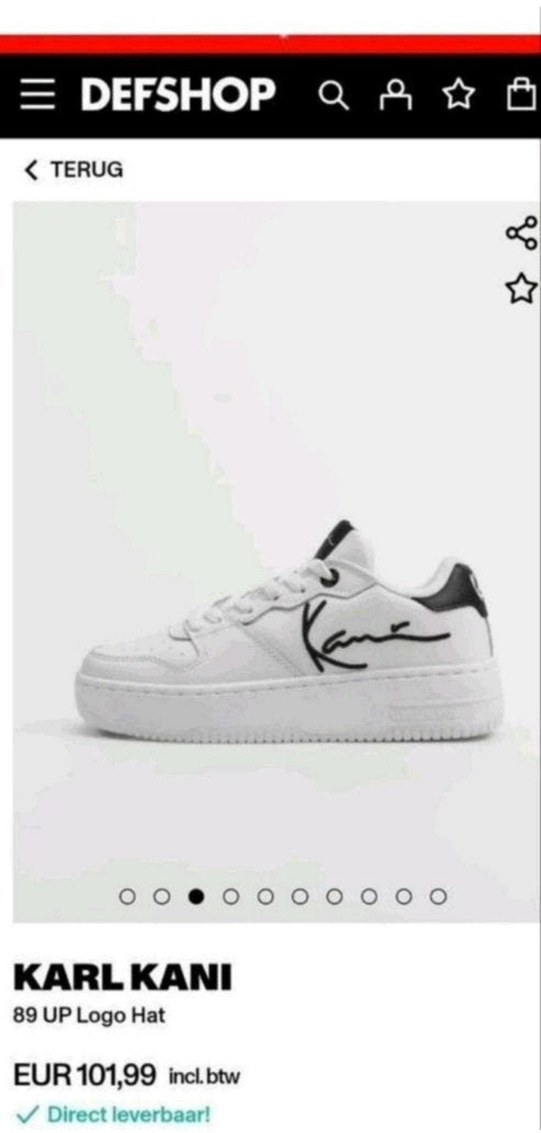 Nieuwe Karl Kani schoenen, Wit, Nieuw, Ophalen of Verzenden, Sneakers of Gympen