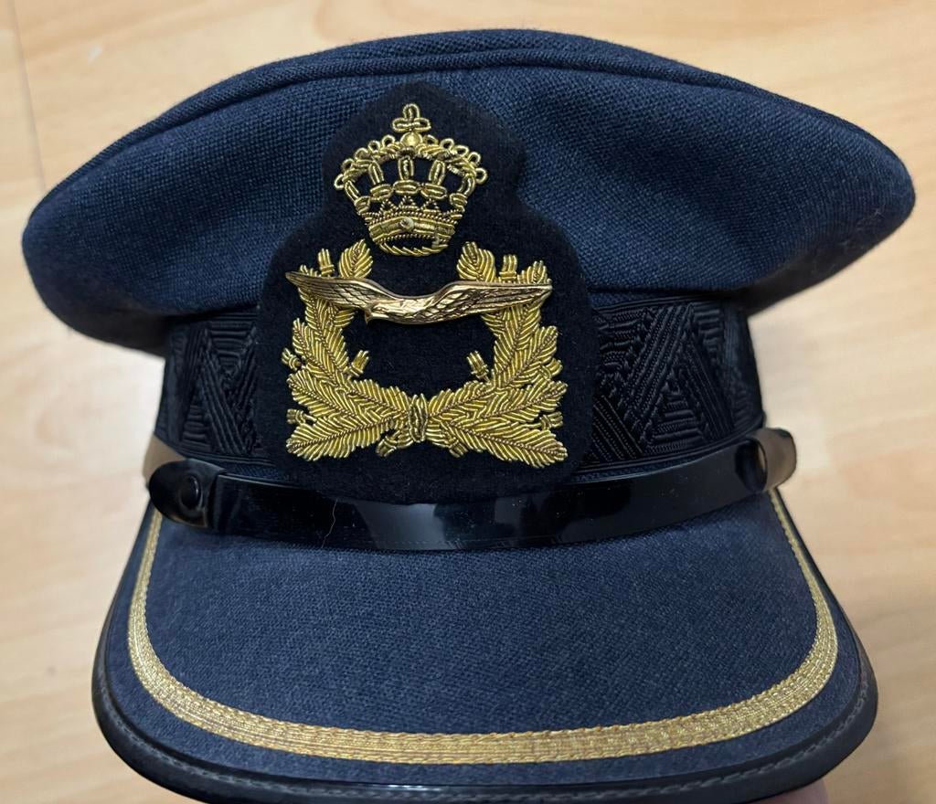 Uniformpet officier Luchtmacht jaren '80 - Maat 58, Verzenden, Luchtmacht, Nederland, Helm of Baret