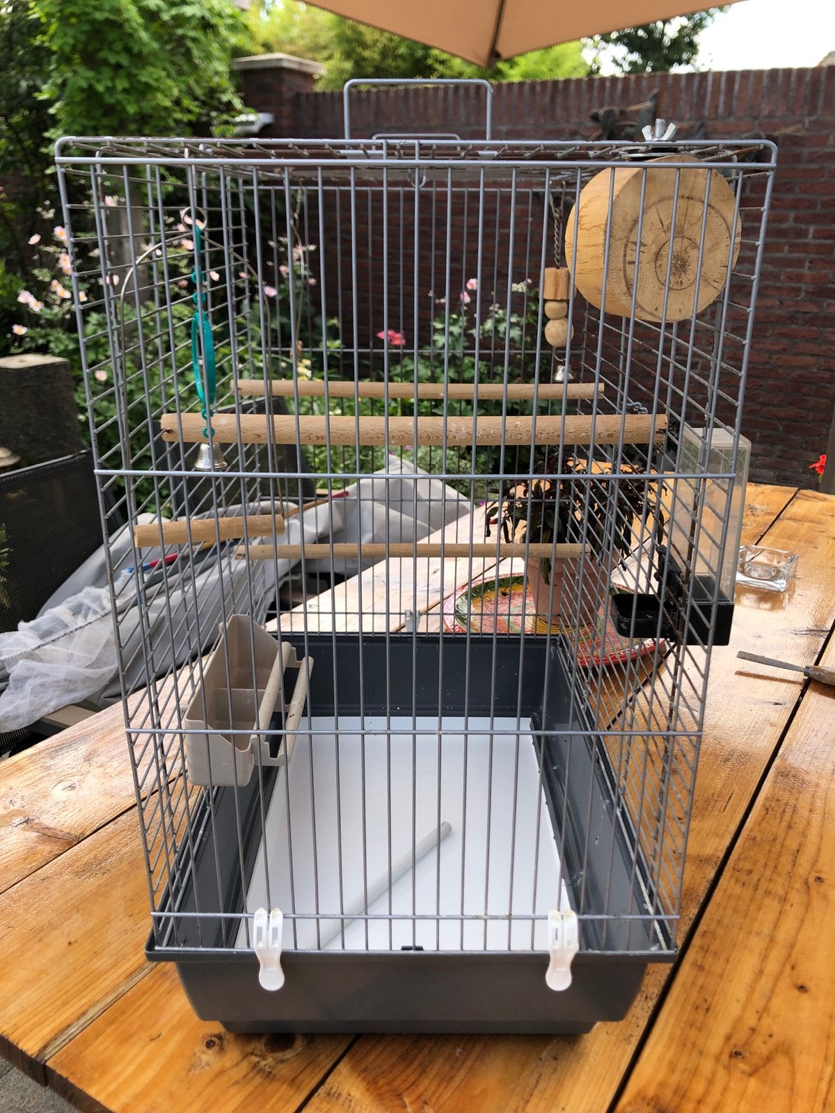 Parkieten kooi., Dieren en Toebehoren, Vogels | Hokken en Kooien, Ophalen, Metaal, Vogelkooi