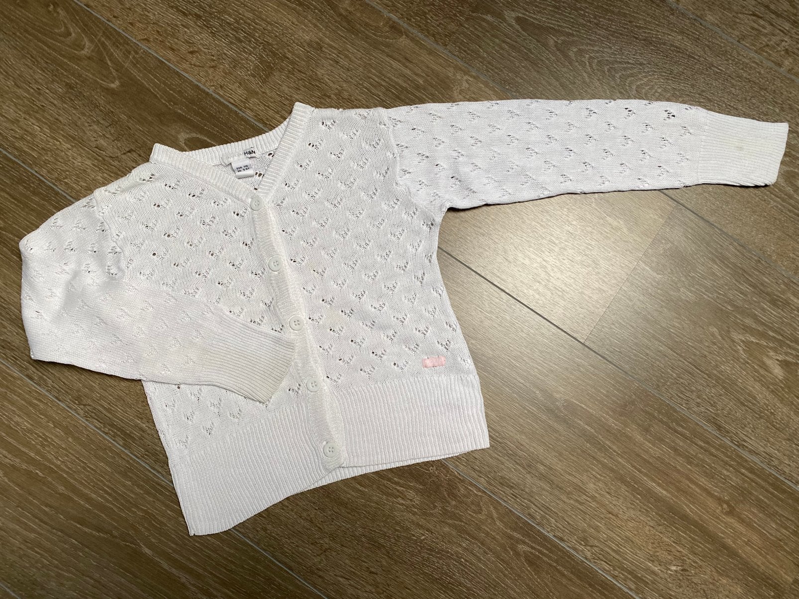 Z.G.A.N. Meisjes ajour vest maat 116 van H&M, Kinderen en Baby's, Kinderkleding | Maat 116, Meisje, Trui of Vest, H&M, Ophalen of Verzenden