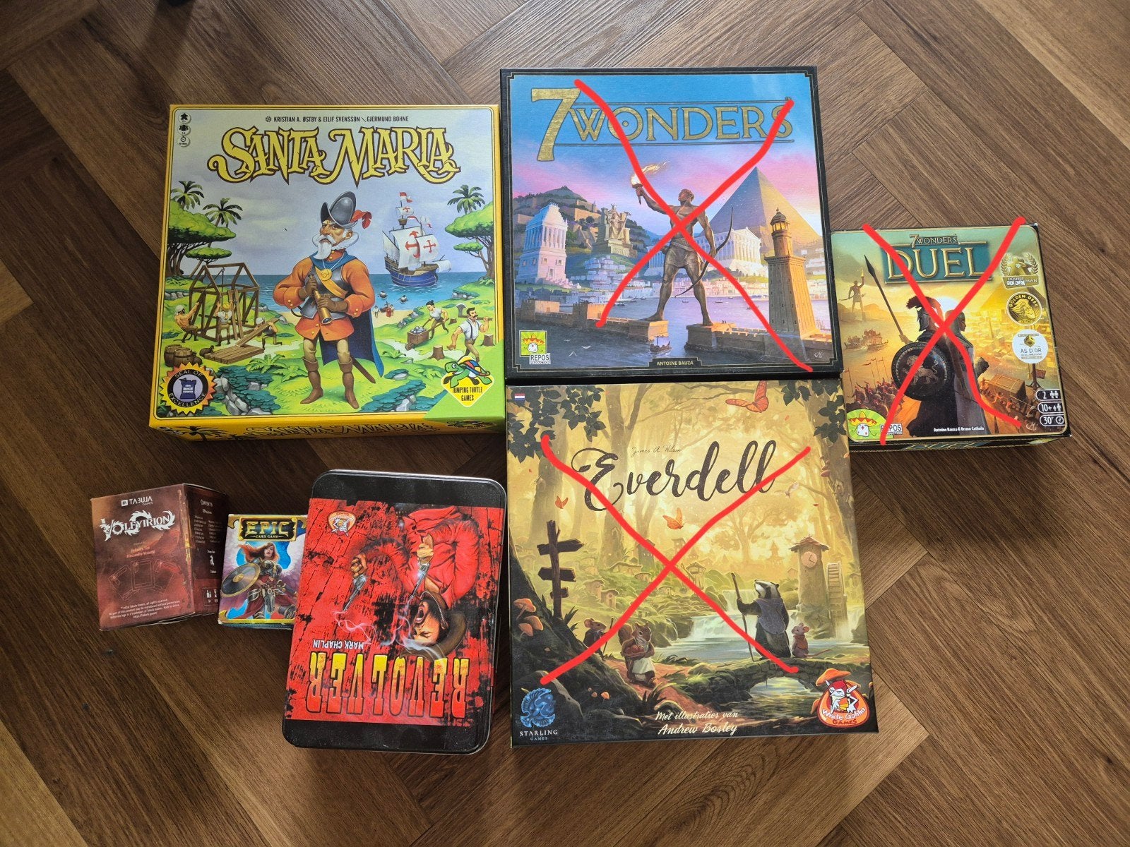 Santa Maria, Revolver, Epic en Volfyrion, Hobby en Vrije tijd, Vijf spelers of meer, Ophalen of Verzenden, Gebruikt