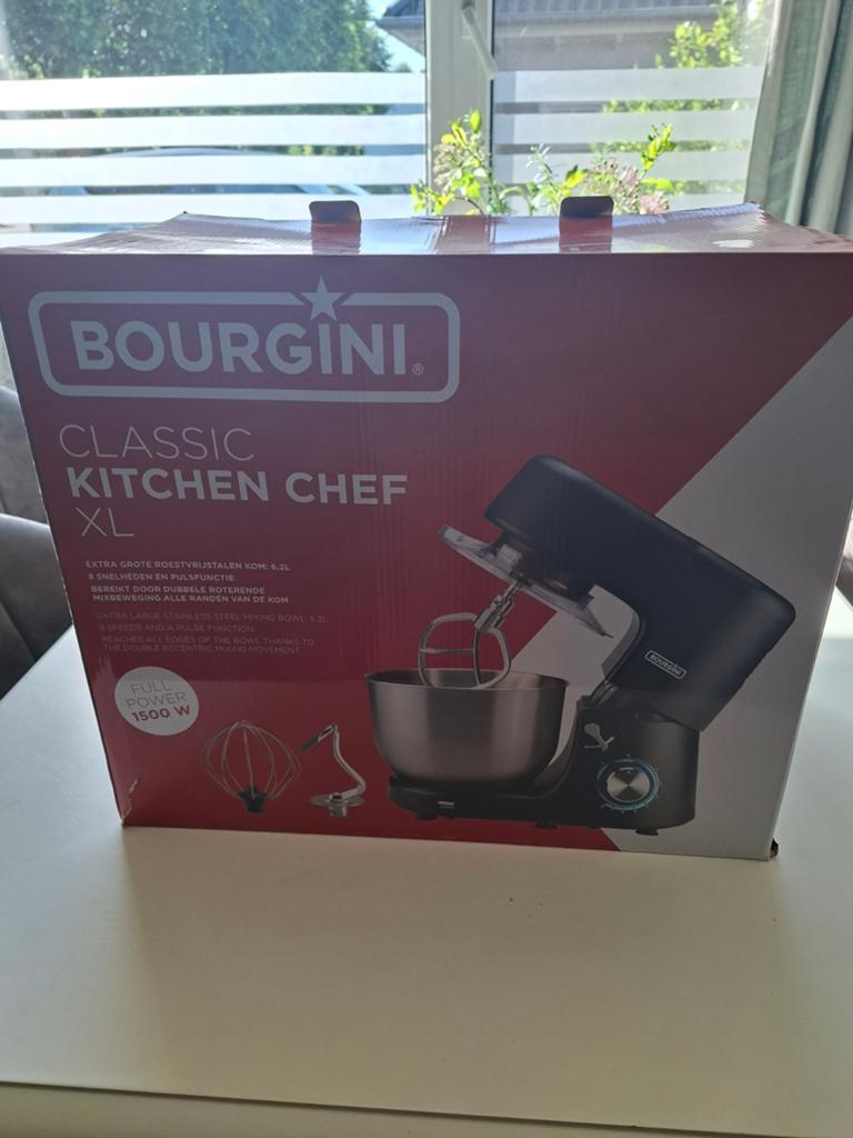 Bourgini Classic Kitchen Chef XL Keukenmachine, 4 liter of meer, Ophalen, Zo goed als nieuw, 3 snelheden of meer