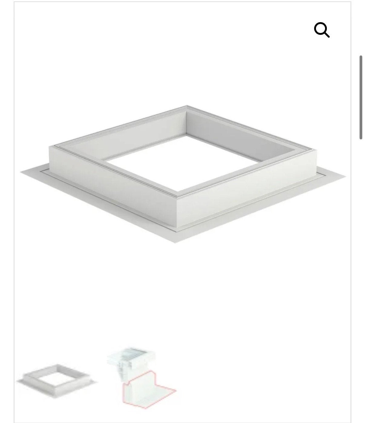 ZCU 0015 090060 VELUX – Bijkomende Basisopstand Van 15 cm, Ophalen, Zo goed als nieuw, Minder dan 80 cm, Dakraam