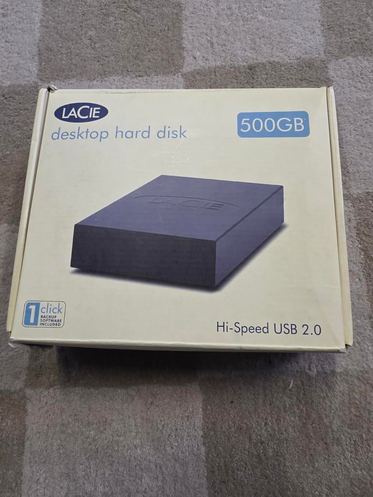 LaCie Desktop Hard Disk 500GB USB 2.0 Externe HDD, Computers en Software, Harde schijven, Support@lacie.com, LaCie EMEA, 1000 LaCie Drive, Fremont, CA 94538, USA