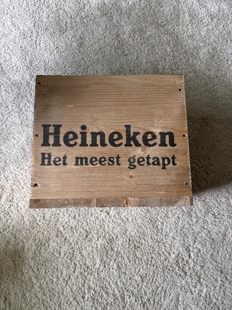 Heineken Limited Edition Houten Krat - Bierkrat, Ophalen, Zo goed als nieuw, Overige typen, Heineken